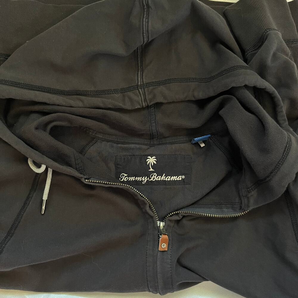 Men's Tommy Bahama Dark Gray zip up hoodie